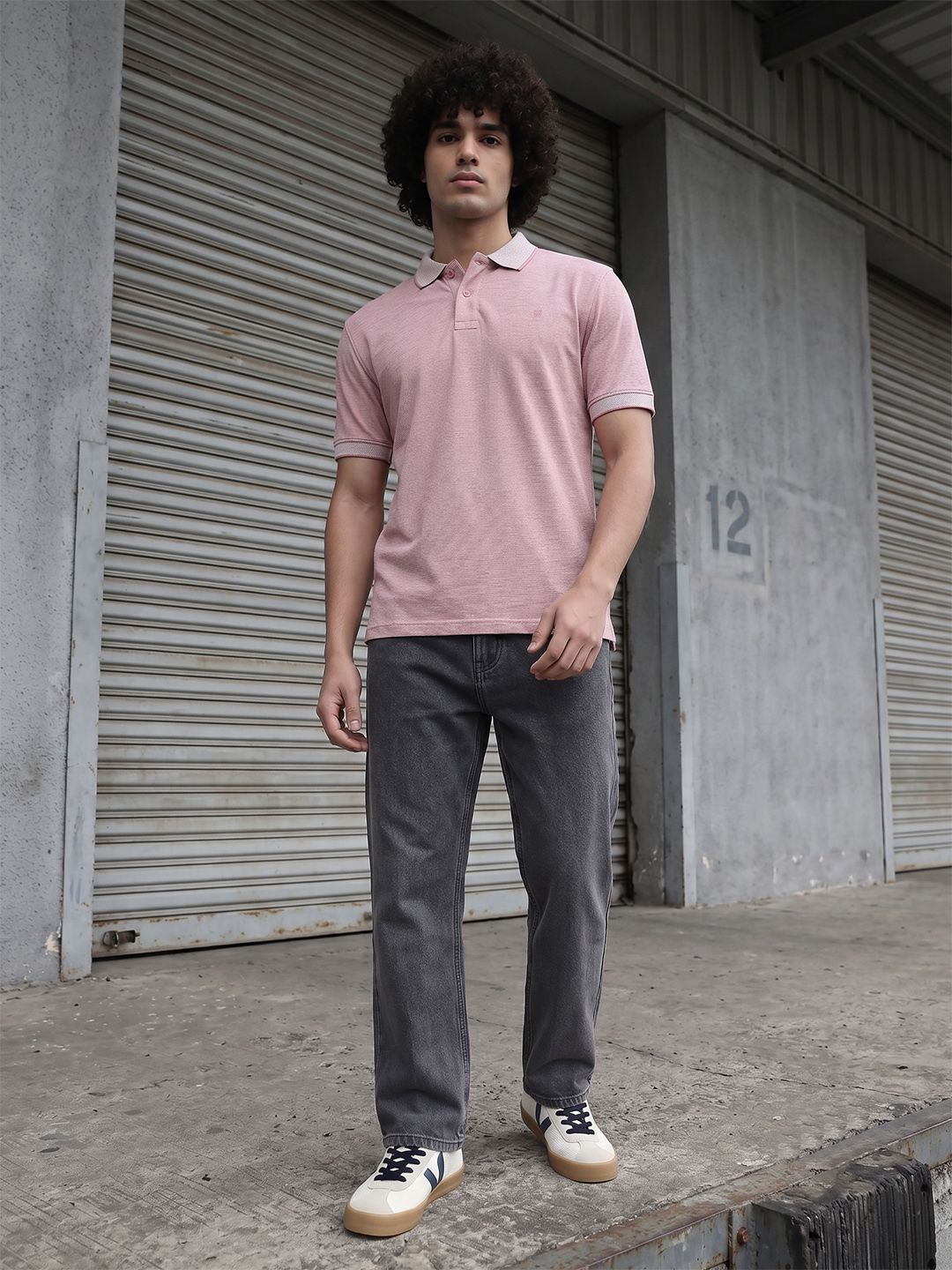 The Roadster Life Co. Knitted Polo Collar T-shirt