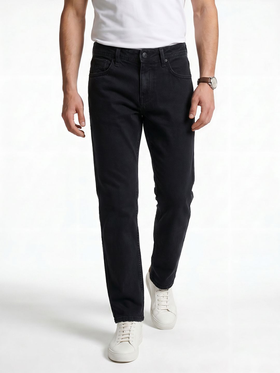 Integriti Men Straight Fit Pure Cotton Jeans