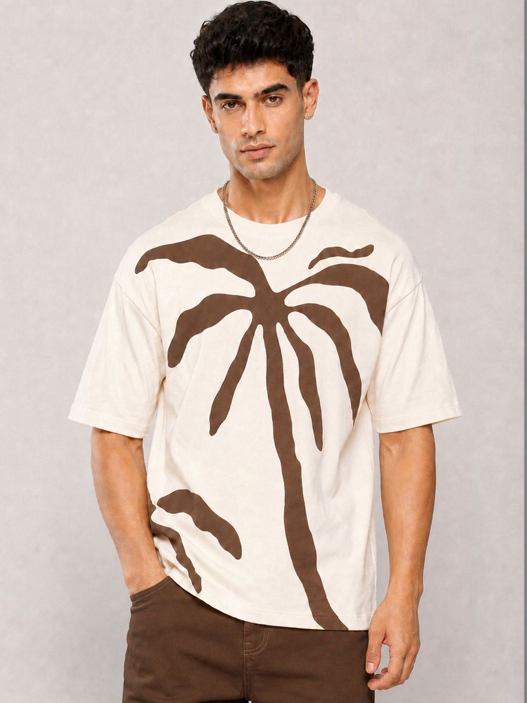 Roadster Men Printed Tropical T-shirt