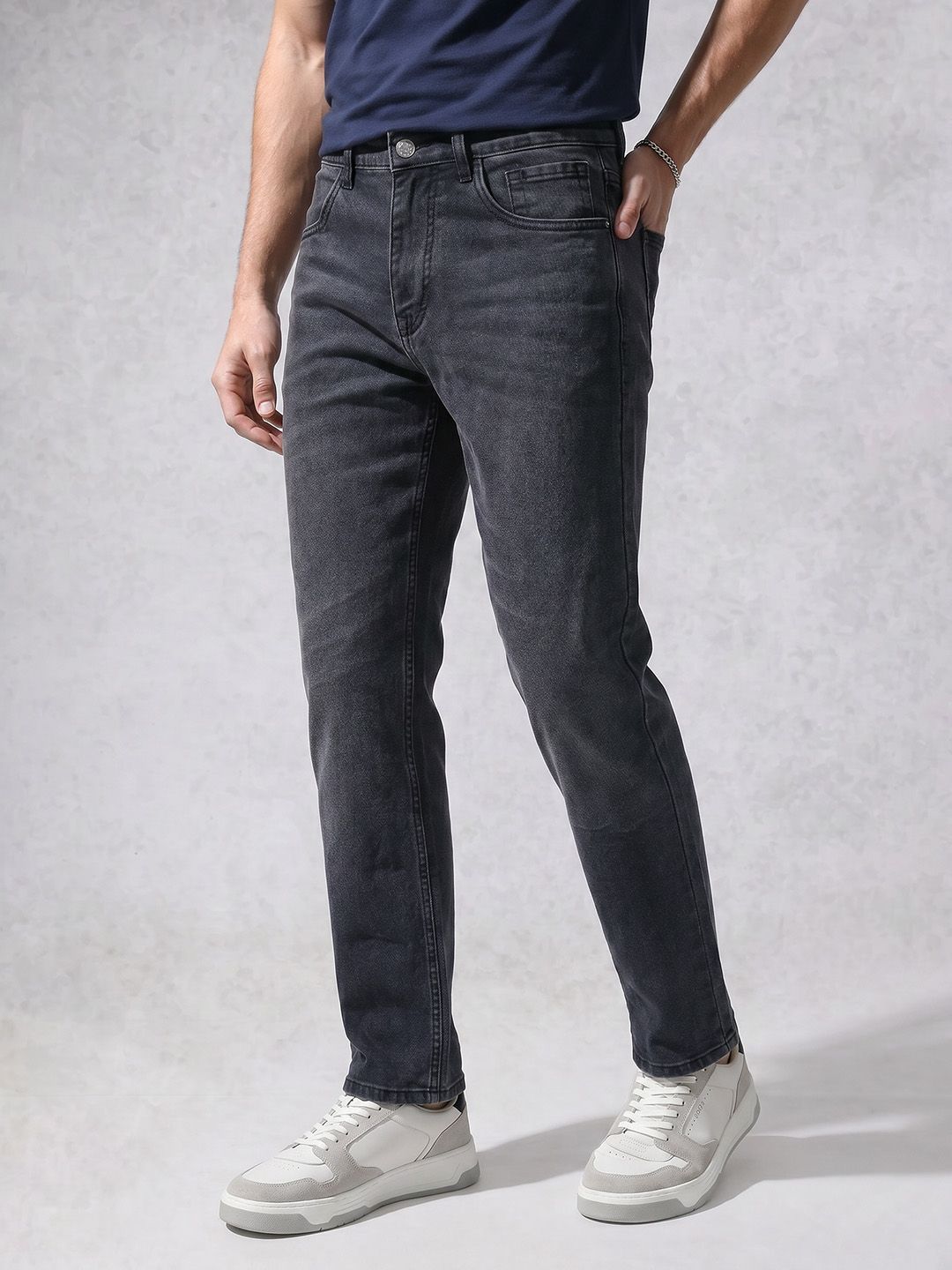 WROGN Men Anti Fit Light Fade Stretchable Jeans