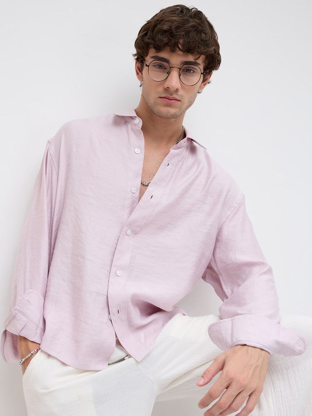 VASTRADO Men Classic Boxy Casual Shirt