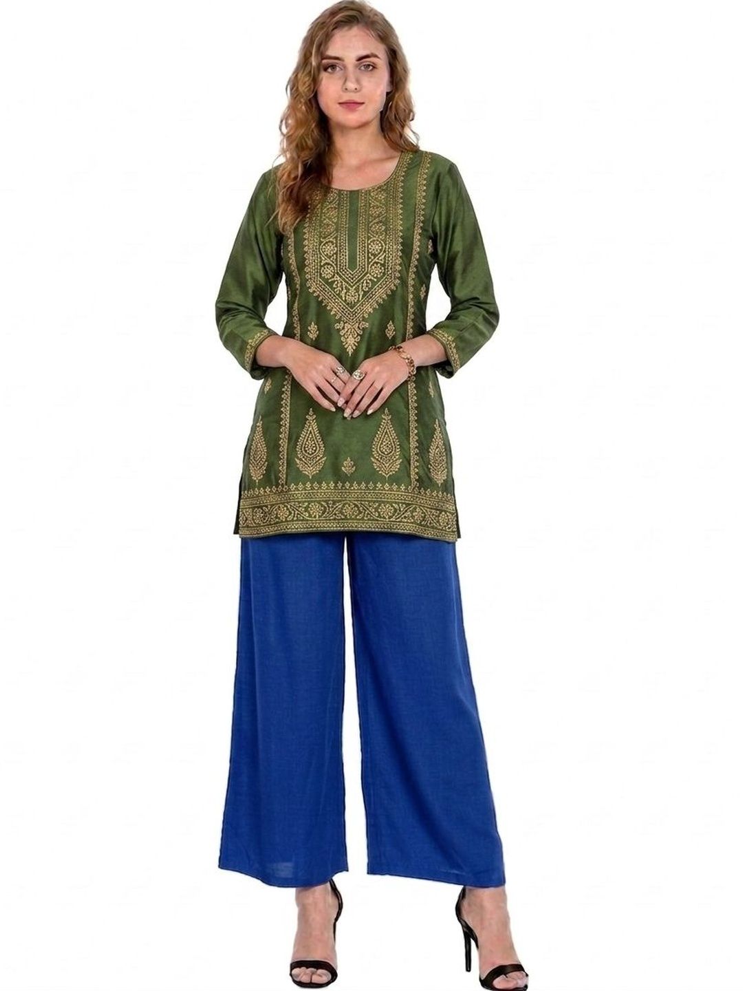 PINOVO Women Flared Palazzos