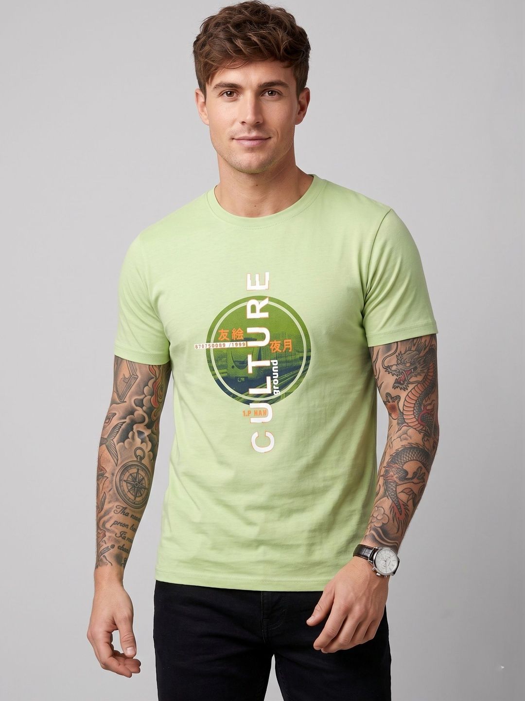 Moda Rapido Men Printed T-shirt