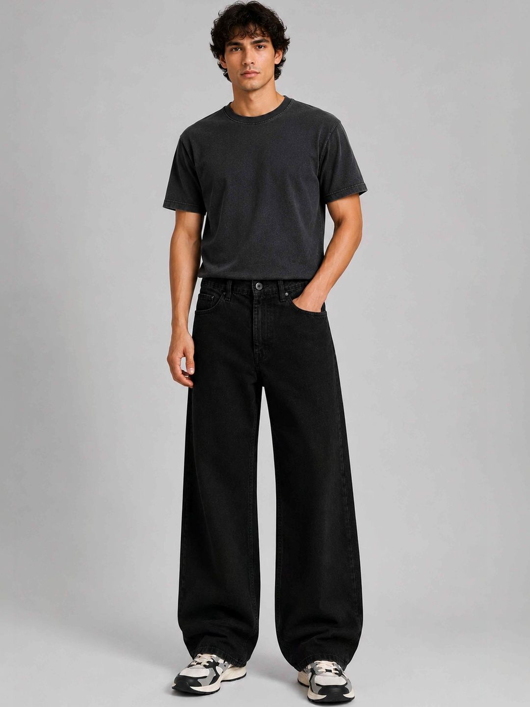 W.T.F - Witnessing True Fashion W.T.F - Witnessing True Fashion Men Comfort Regular Fit Mid-Rise Jeans