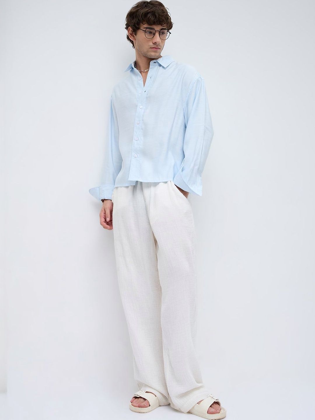 VASTRADO Men Classic Boxy Casual Shirt