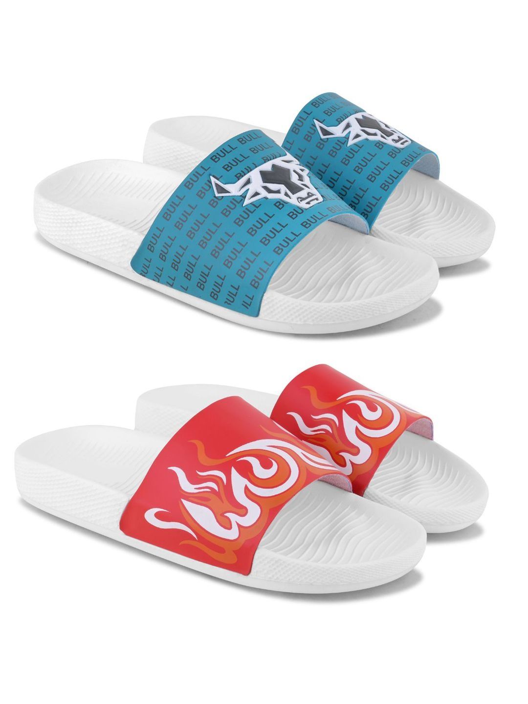 Athree Men Set Of 2 Printed Sliders