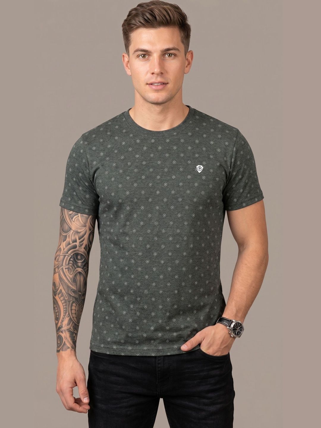 Moda Rapido Men Printed T-shirt