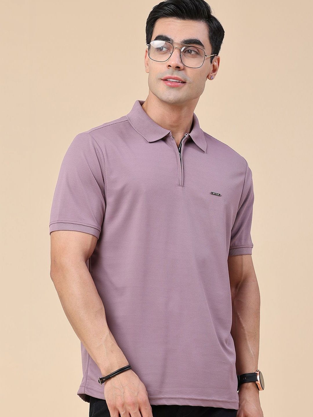 V-Mart Men Polo Collar Slim Fit T-shirt