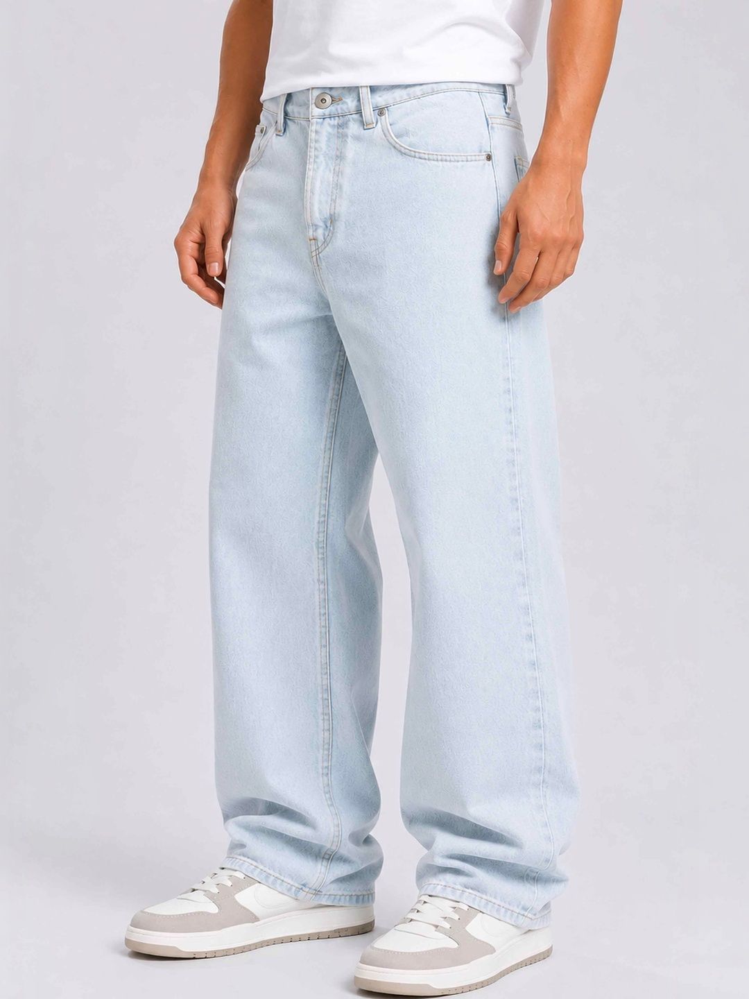 W.T.F - Witnessing True Fashion Men Comfort Relaxed Fit Mid-Rise Jeans
