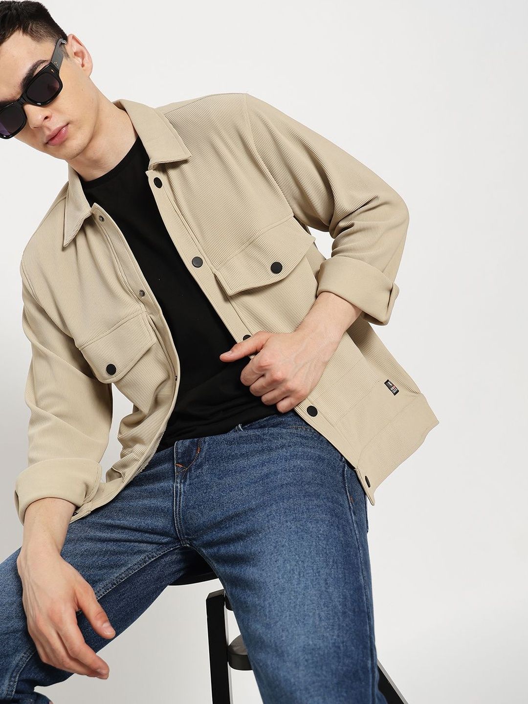 Purple Glisten Men Lightweight Outdoor Tailored Jacket