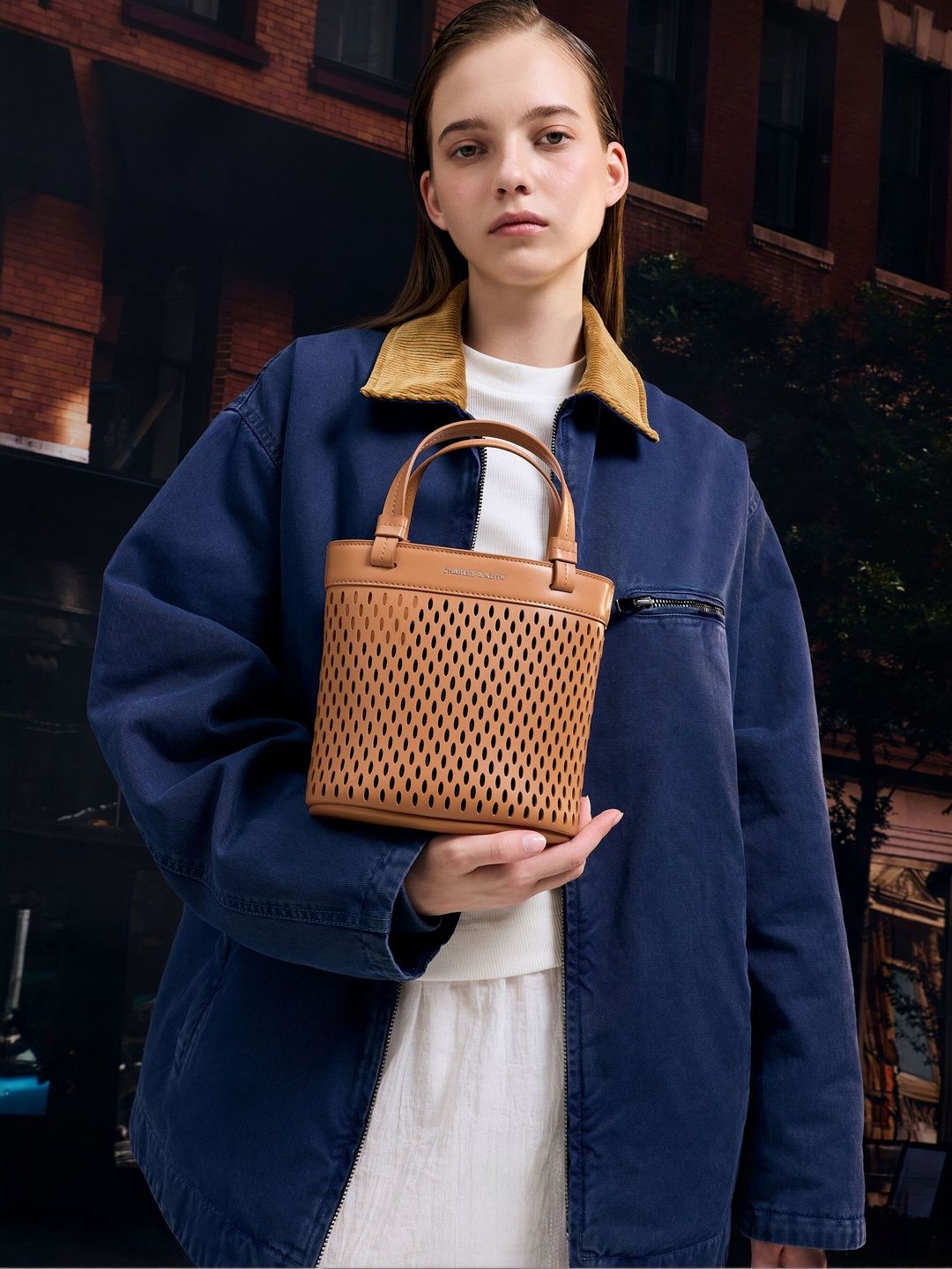 Buy Charles & Keith Juno Perforated Tote Bag - Handbags for Women