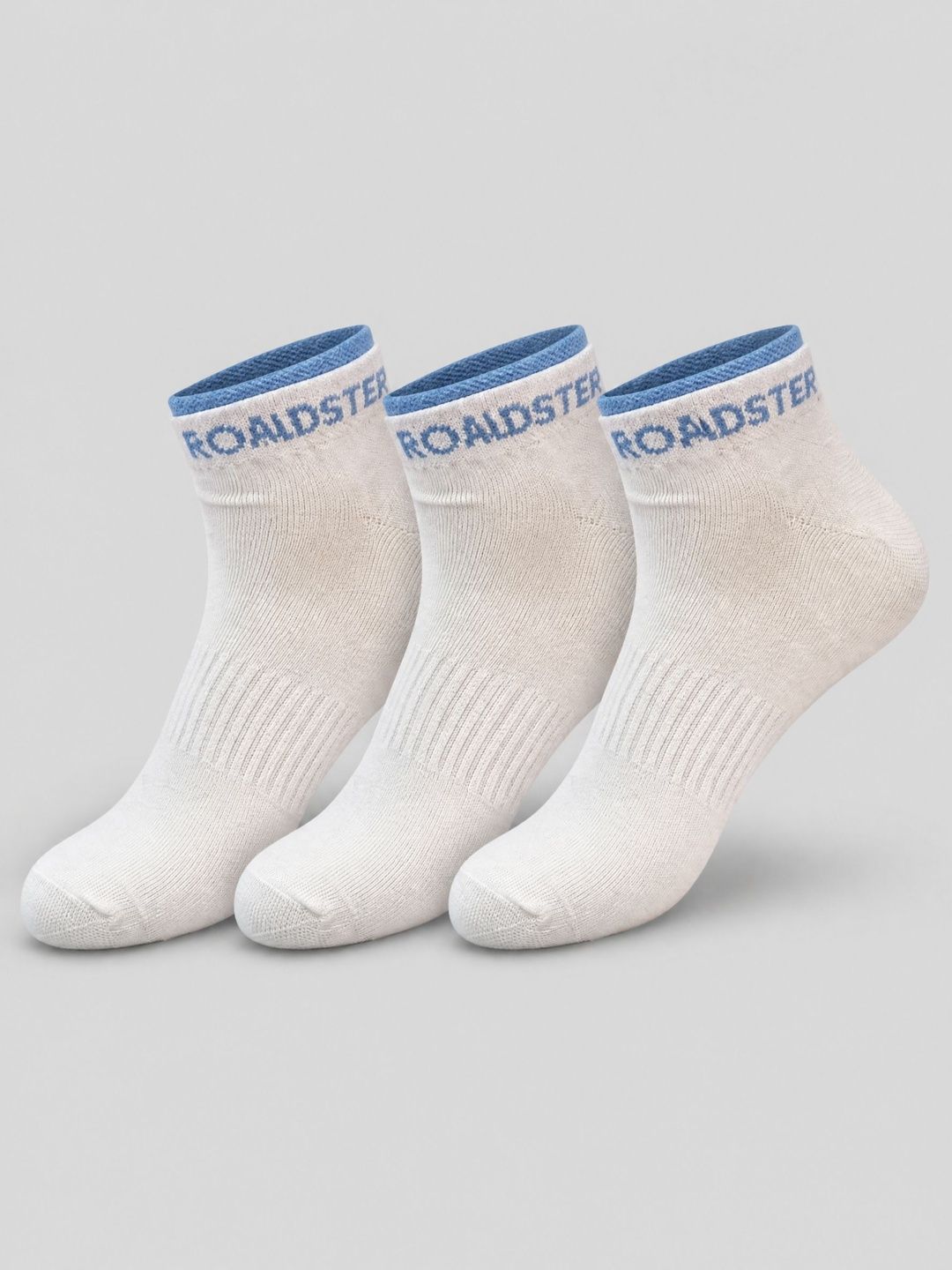 Roadster Men Pack of 3 Cotton Blend Ankle Length Socks