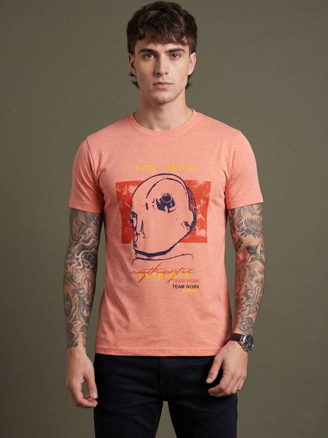 Moda Rapido Men Printed T-shirt