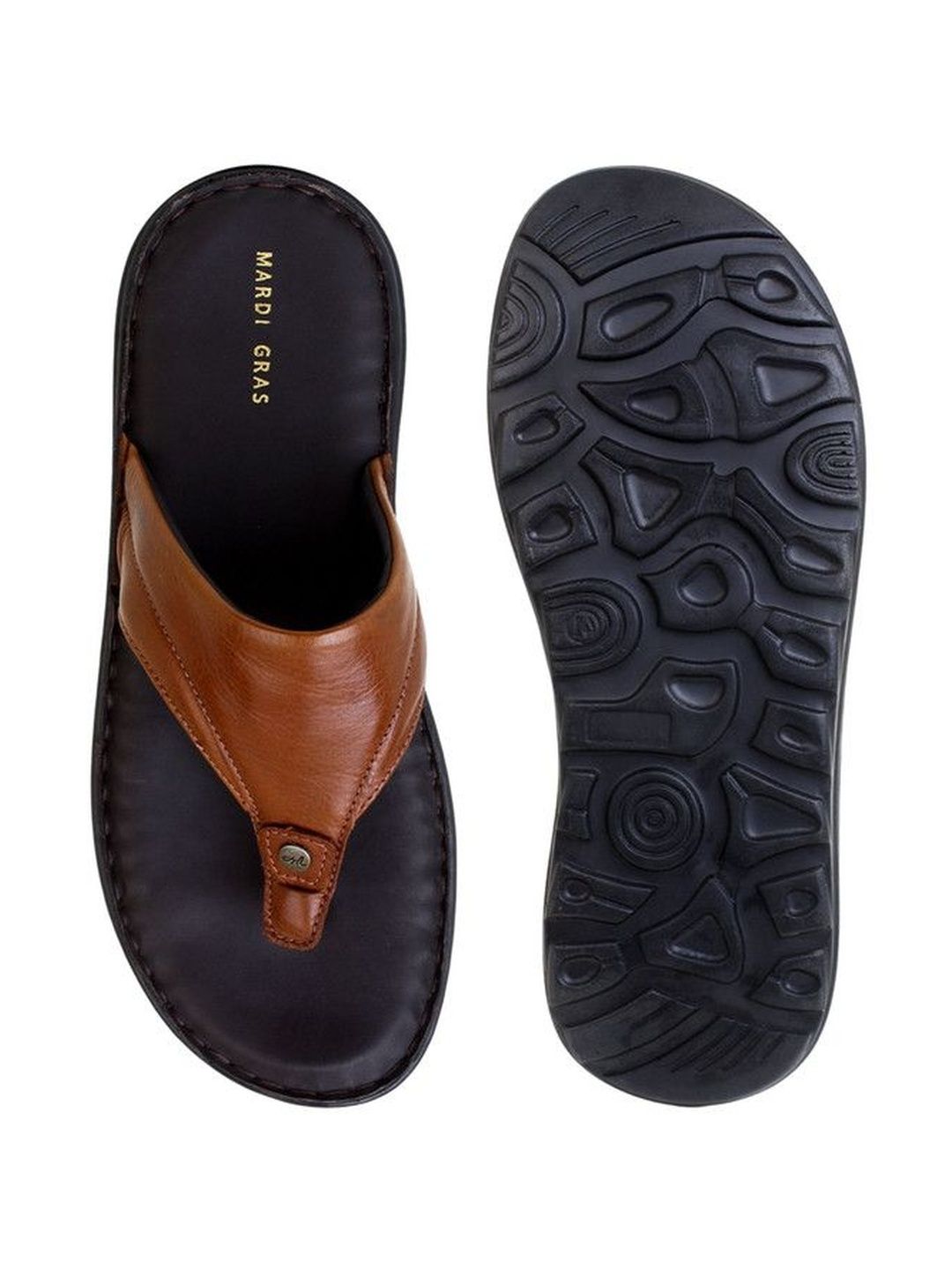 Mardi Gras Men Thong Flip-Flops