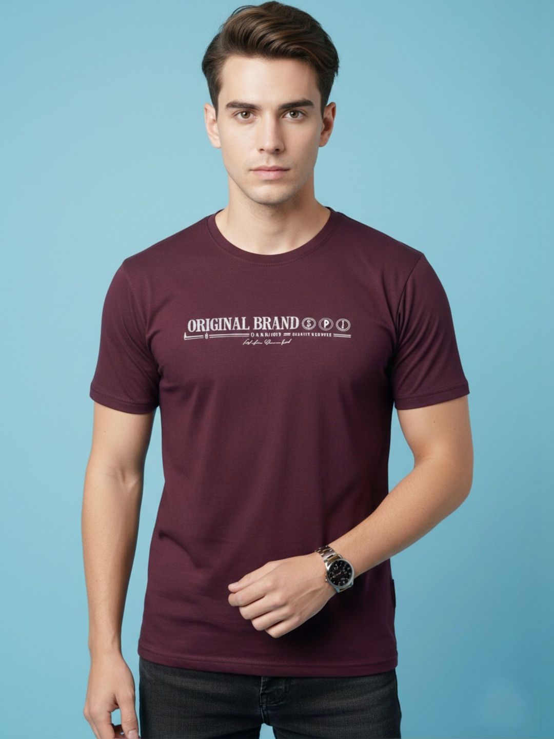 Sztori Men Typography Printed T-shirt