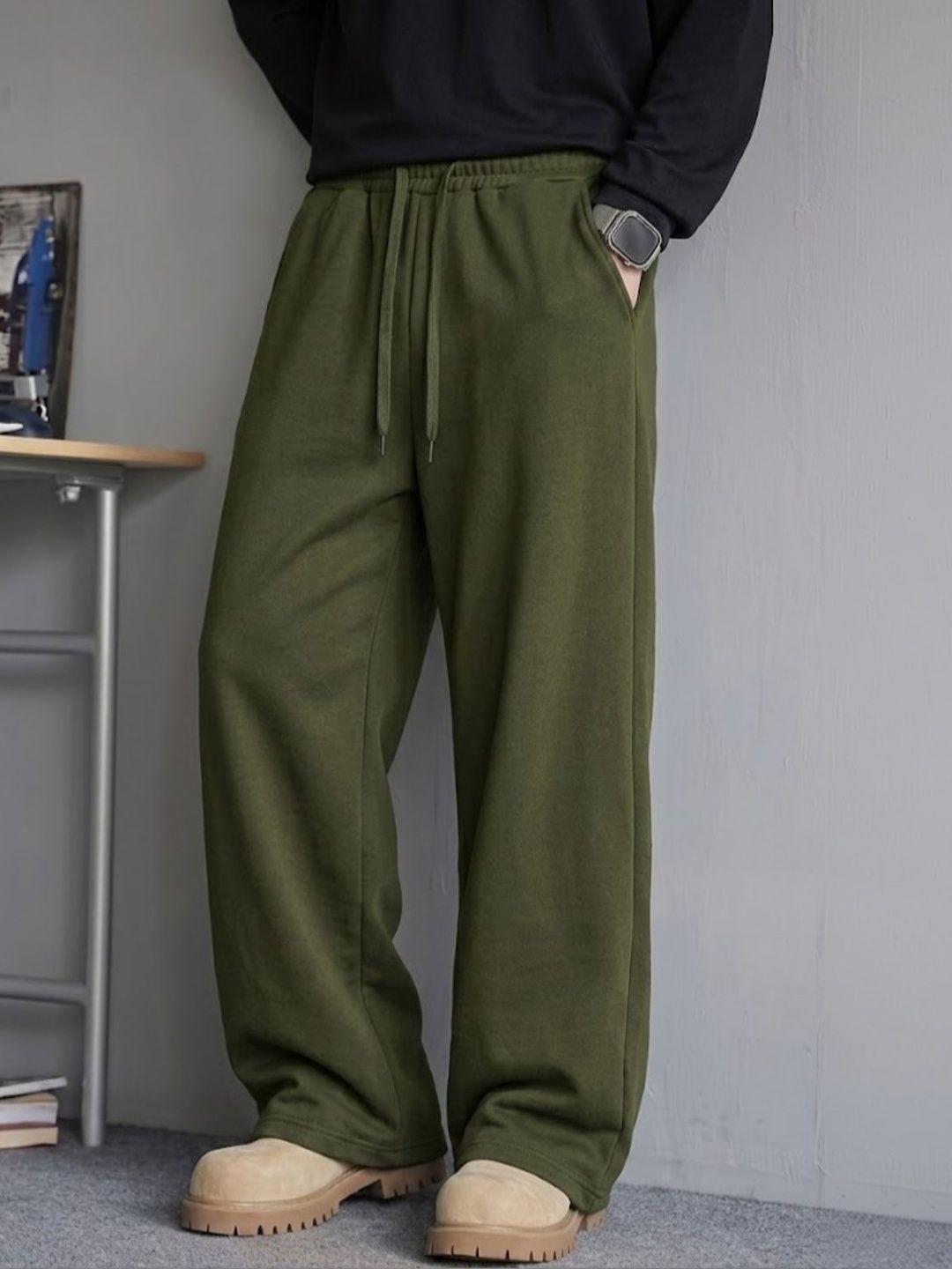dockstreet Men Relaxed Fit Track Pants