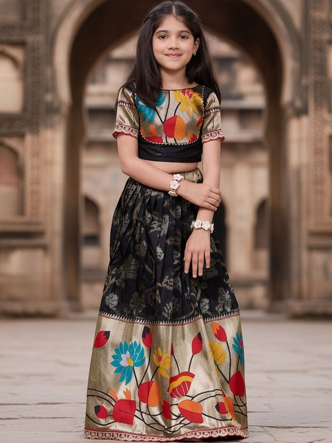 Sangria Girls Ready to Wear Lehenga Choli Set