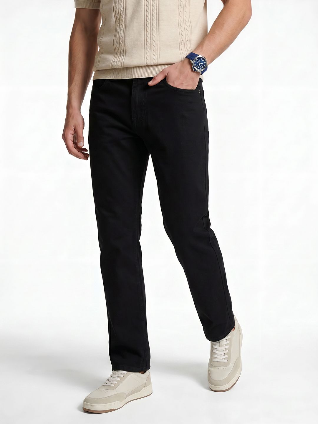 Integriti Men Bootcut Pure Cotton Jeans