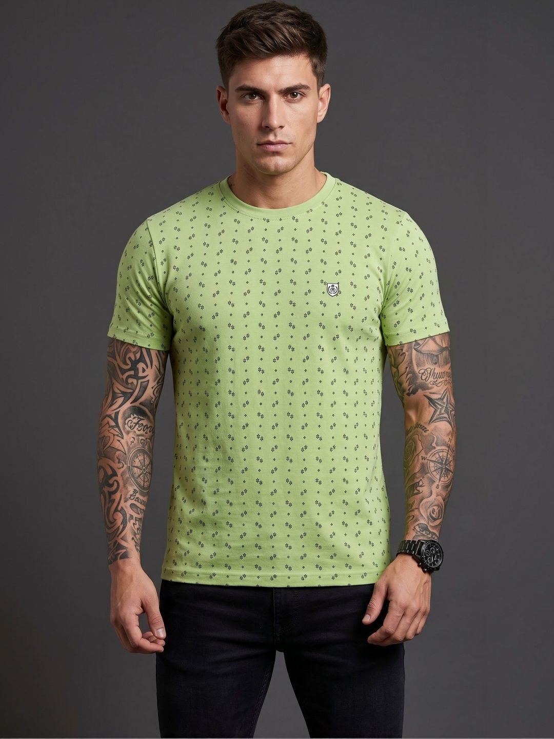 Moda Rapido Men Printed T-shirt