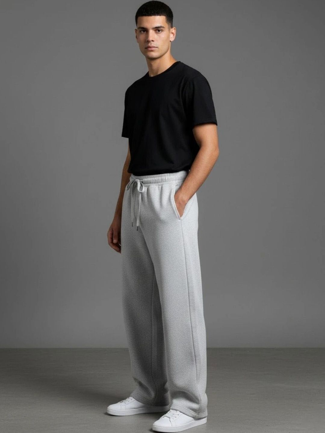 Klowvila Fashion Men High-Rise Trousers