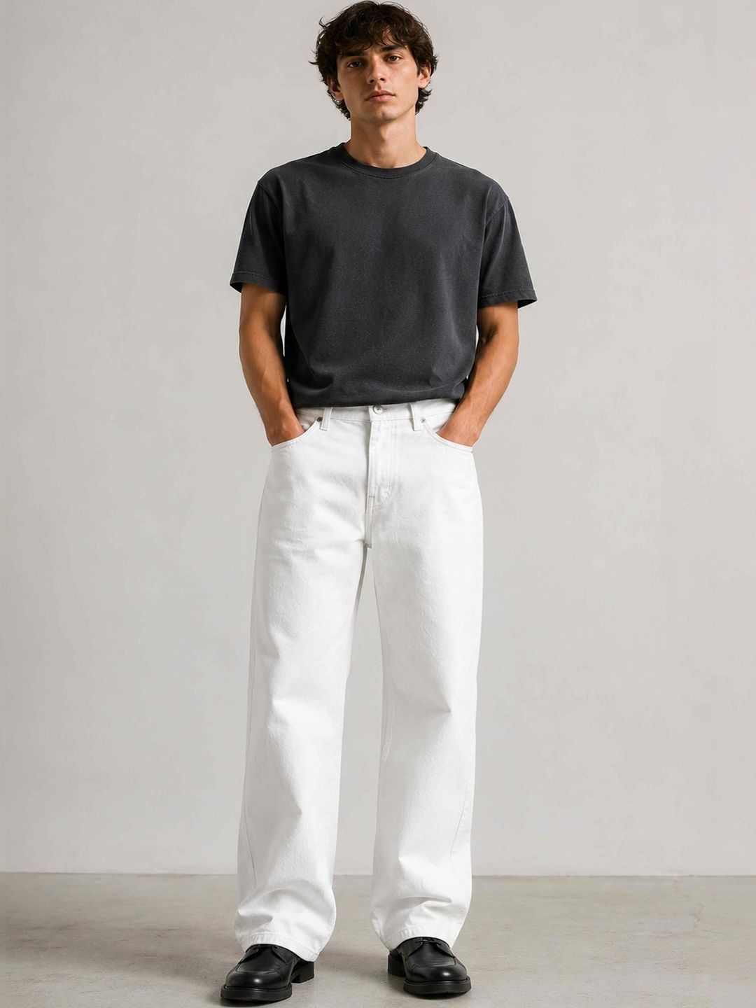 W.T.F - Witnessing True Fashion Men Comfort Straight Fit Mid-Rise Jeans
