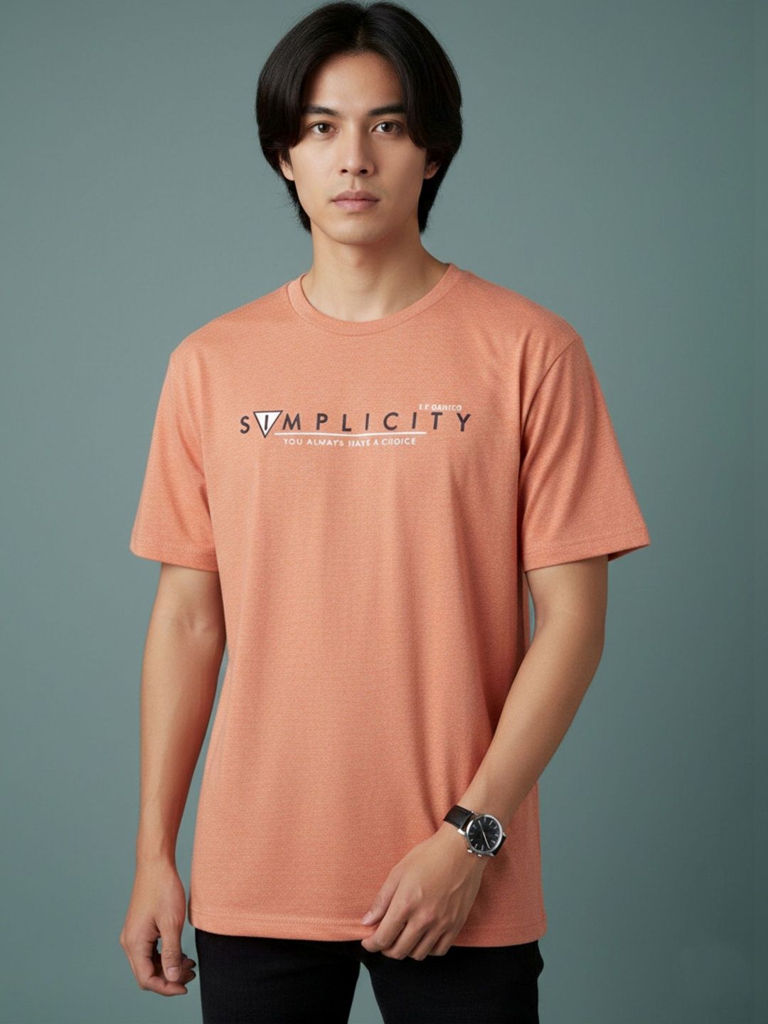 Sztori Men Typography Printed T-shirt