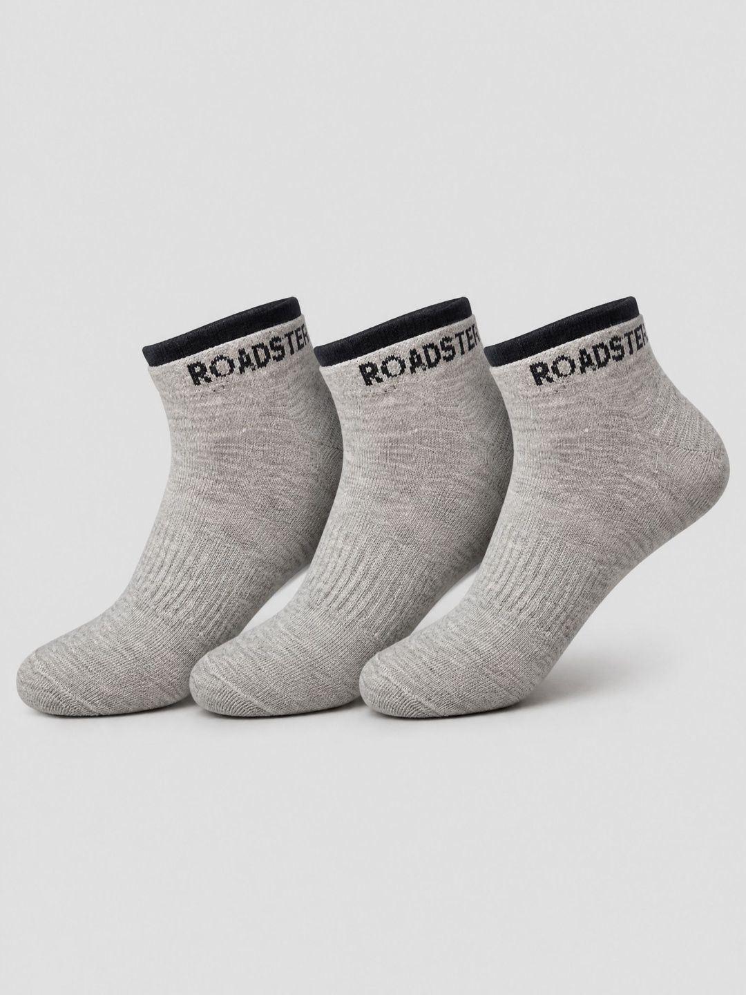 Roadster Men Pack of 3 Cotton Blend Ankle Length Socks