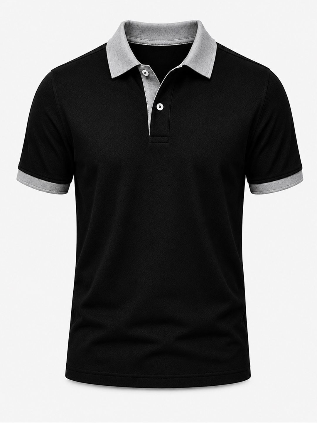 KAVYARA Men Colourblocked Polo Collar T-shirt