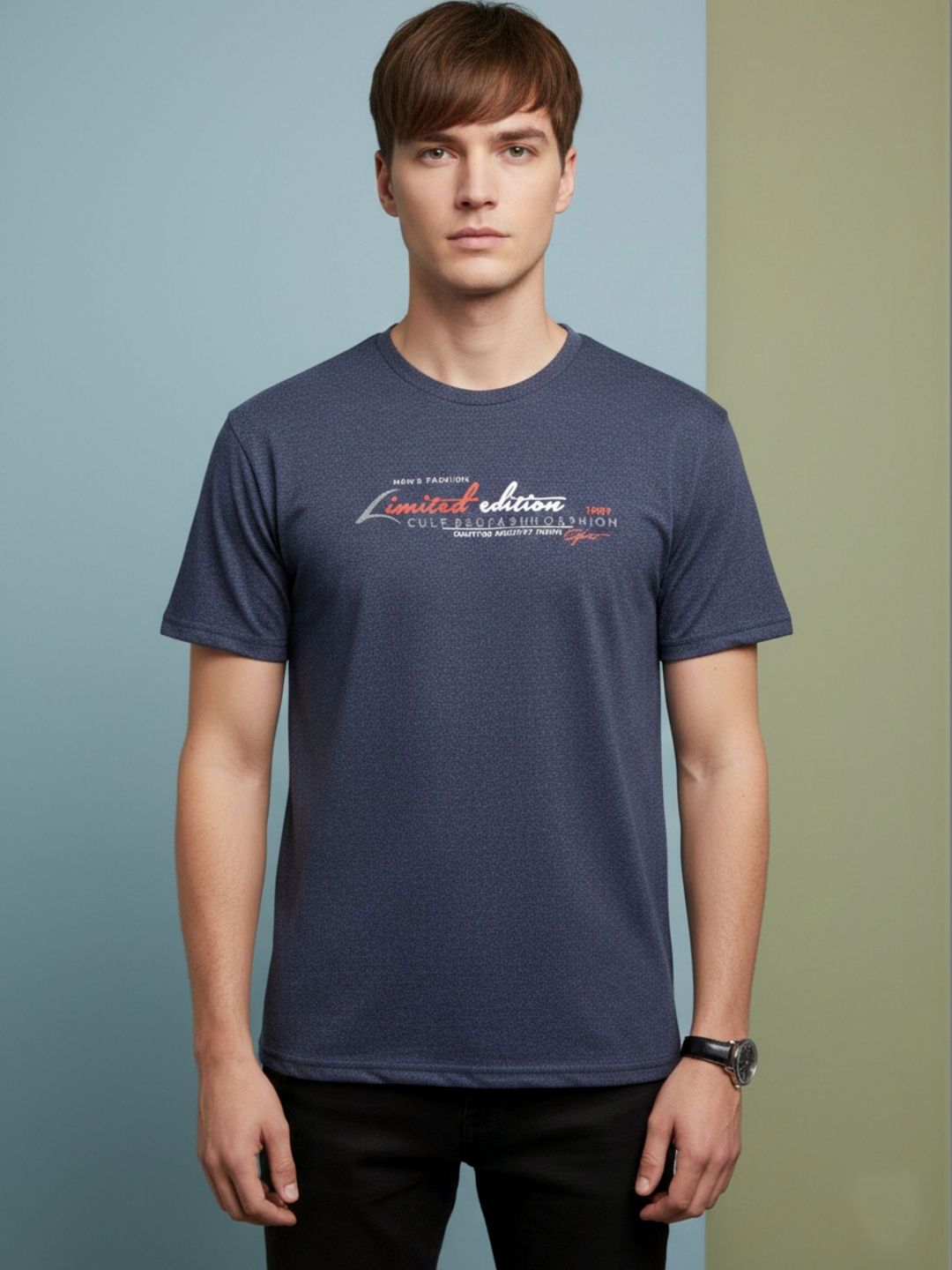 Sztori Men Typography Printed T-shirt