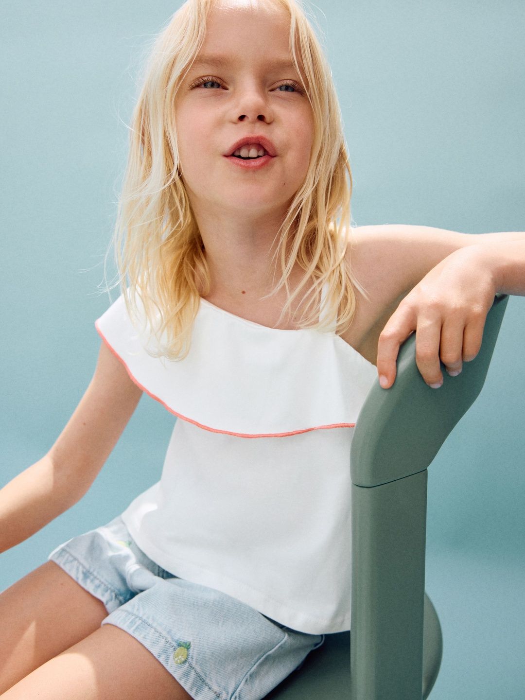 Mango Kids Mango Kids Girls Shoulder strap T-shirt