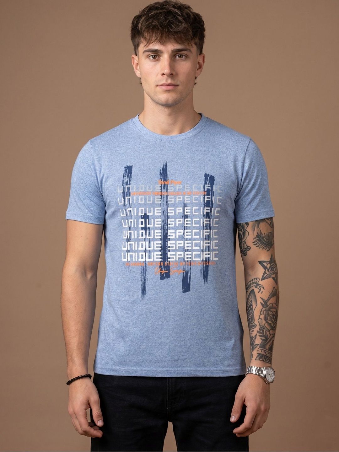 Moda Rapido Men Typography Printed T-shirt