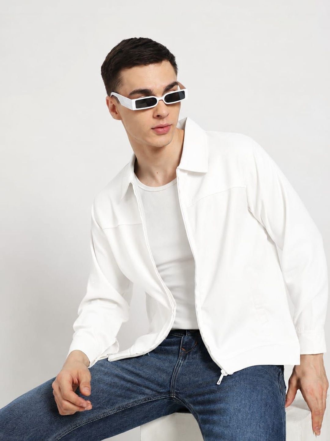Purple Glisten Men Lightweight Outdoor Open Front Jacket