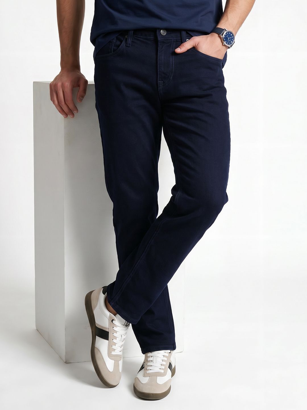Integriti Integriti Slim Fit Mid-Rise Stretchable Jeans