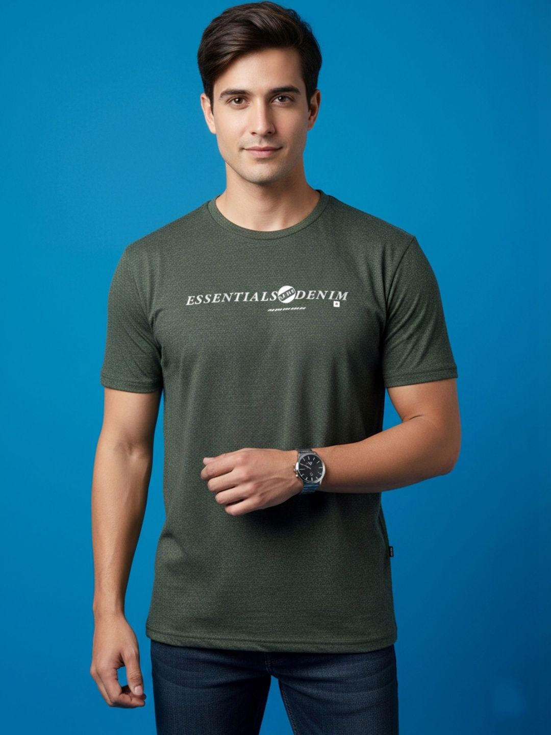 Sztori Men Typography Printed T-shirt