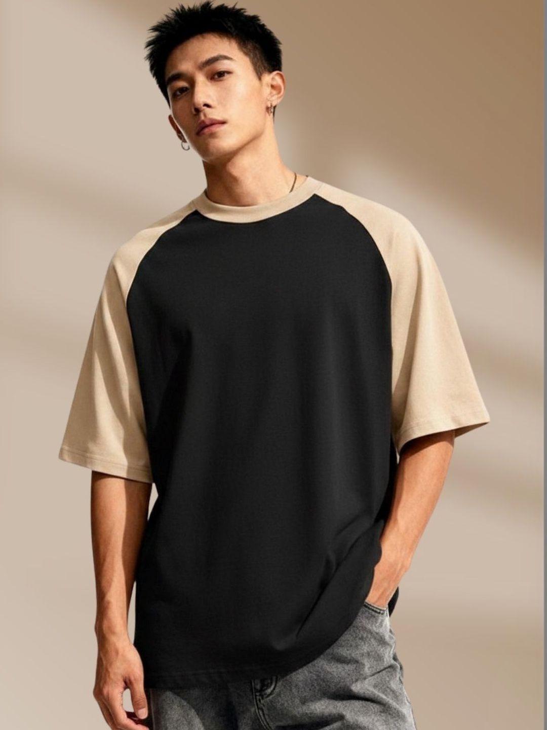 Cool Plus Cool Plus Men Colourblocked T-shirt