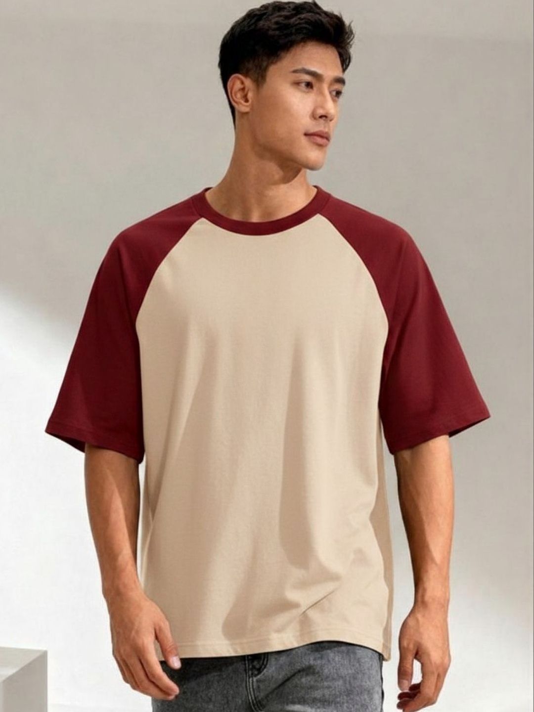 R.Code by The Roadster Life Co. Men Colourblocked T-shirt