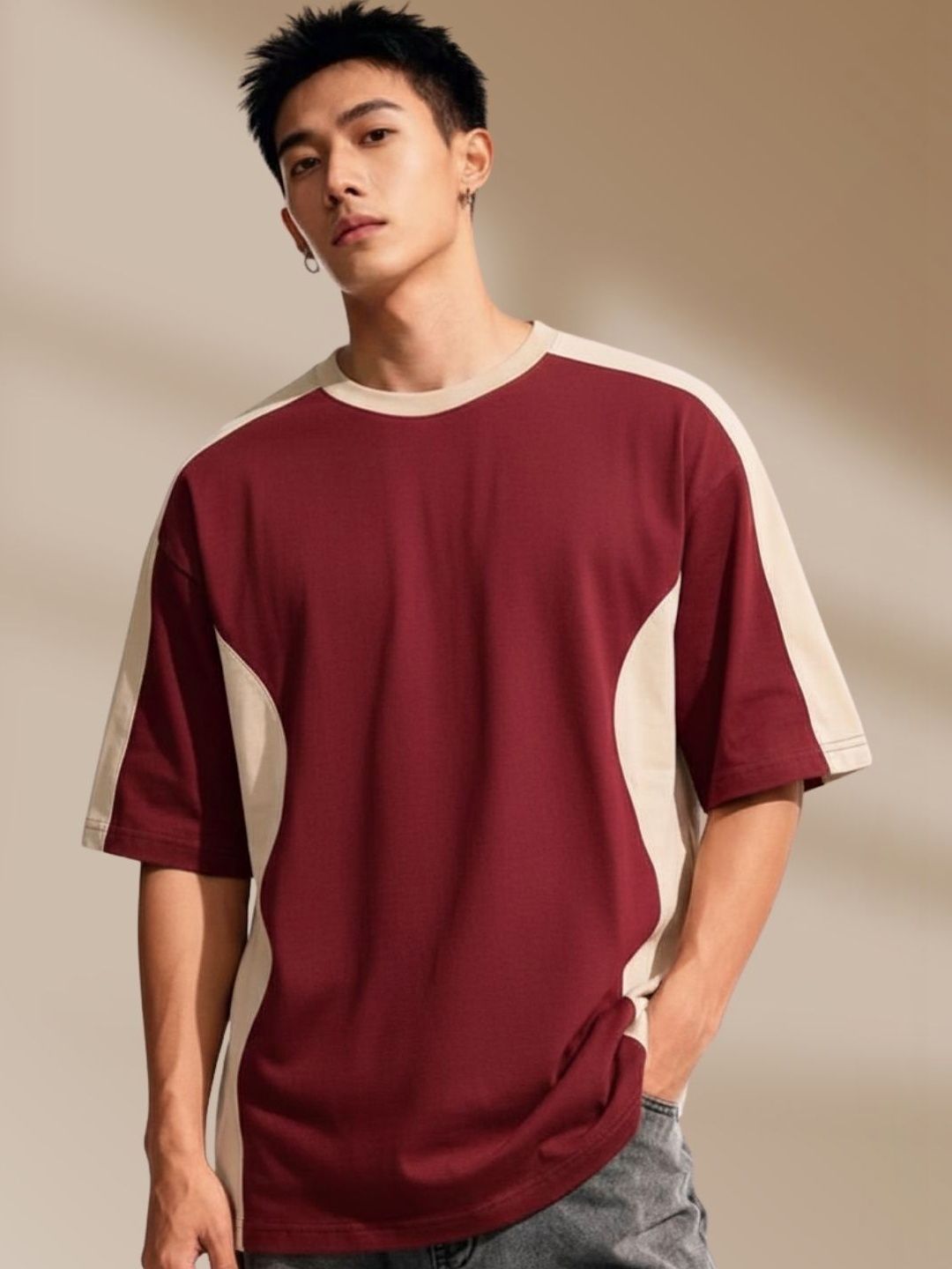 Cool Plus Men Colourblocked T-shirt