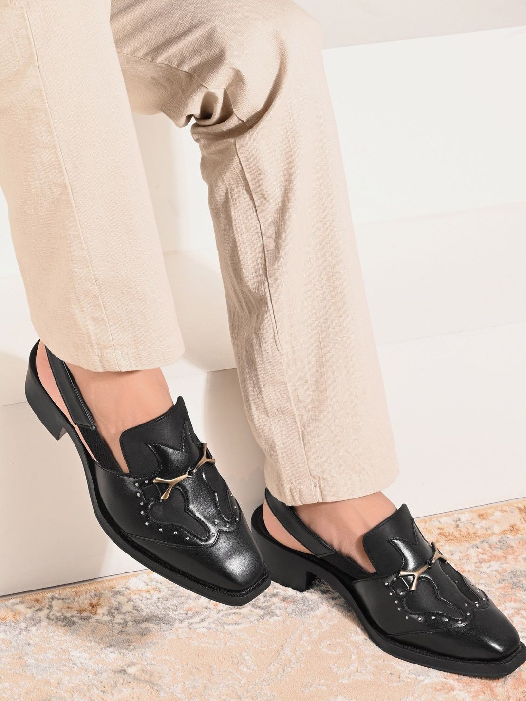 House of Pataudi Men Shoe-Style Sandals