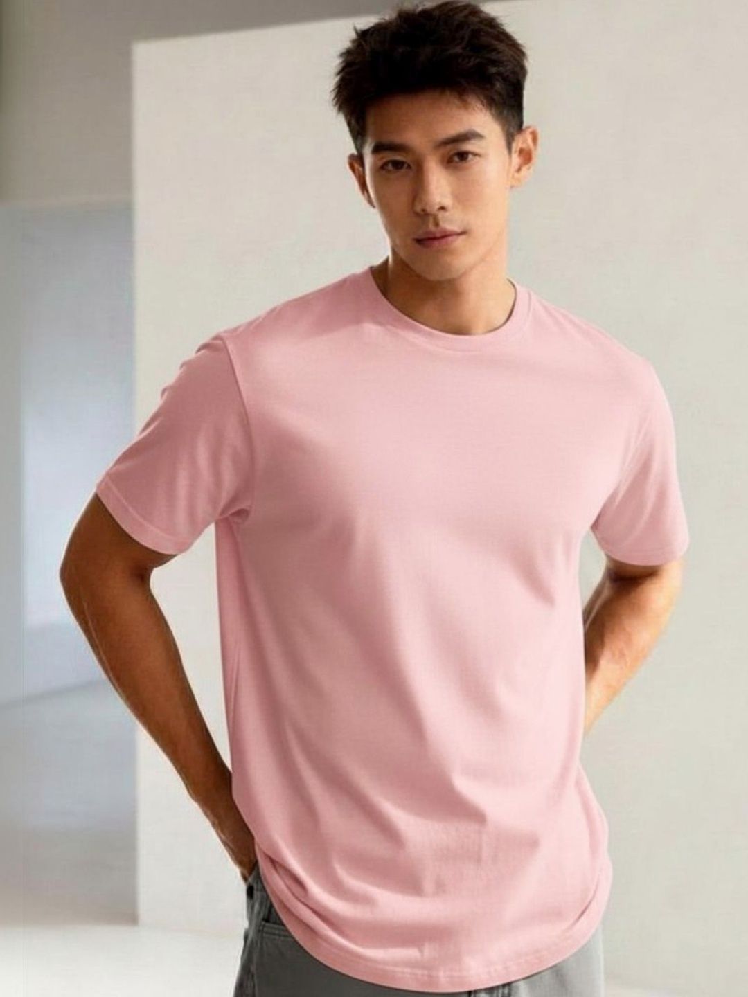 R.Code by The Roadster Life Co. Drop-Shoulder Sleeves Oversized Baggy T-shirt