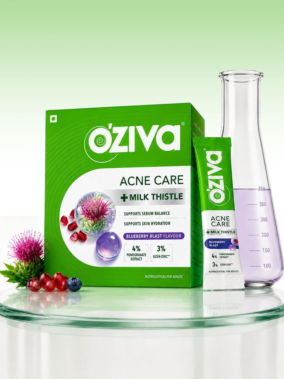 OZiva Acne Care + Milk Thistle - 30 Sachets