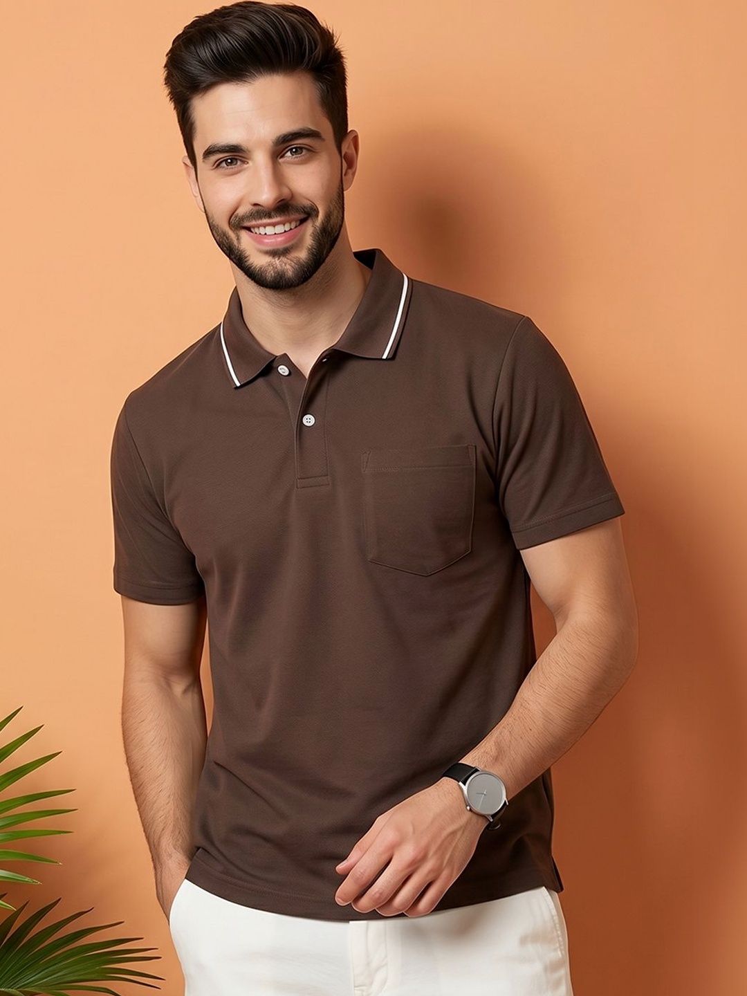 Kook N Keech Men Polo Collar Pockets T-shirt