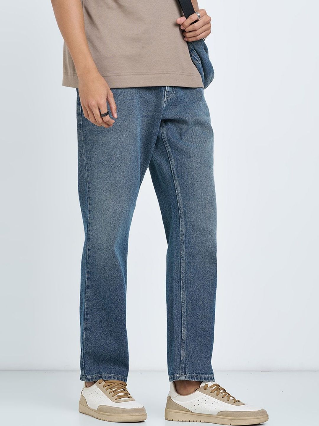 SF JEANS by Pantaloons Dark Grey Washed Jeans