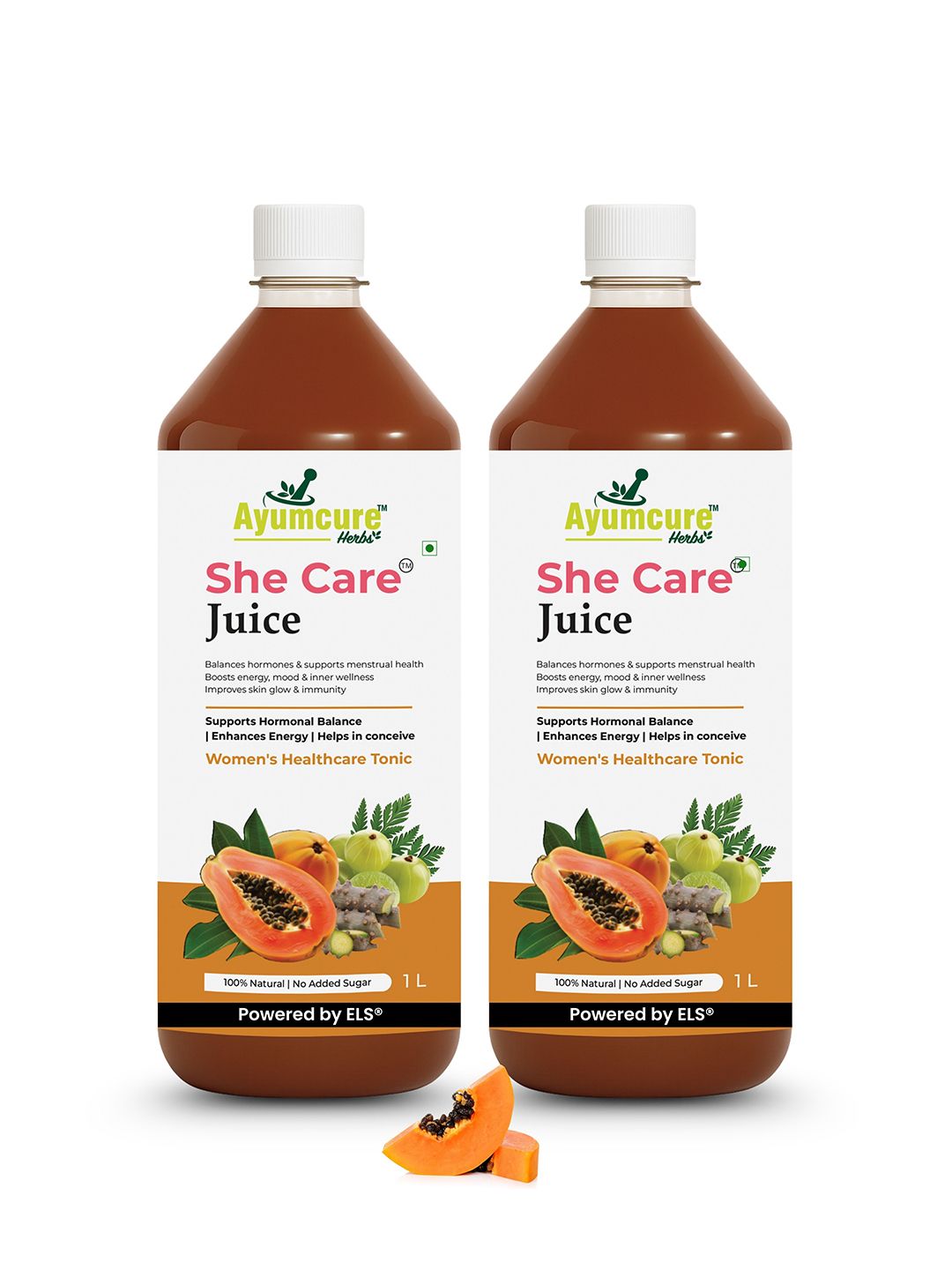 Ayumcure Set Of 2 She Care Herbal Juice - 1 L Each