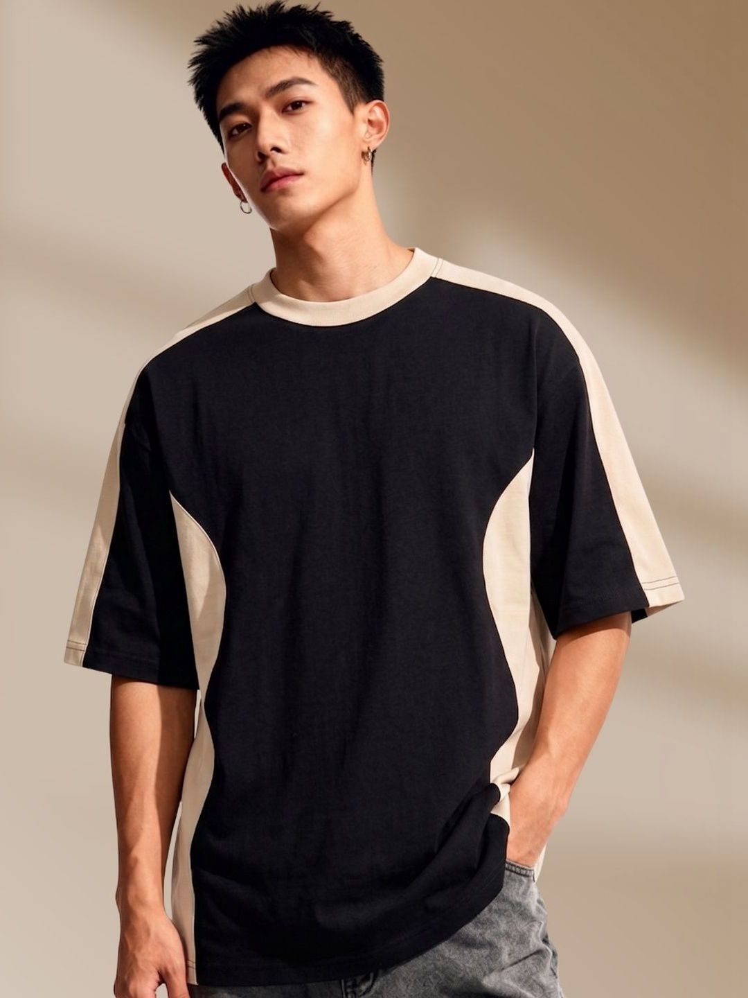 Cool Plus Men Colourblocked T-shirt