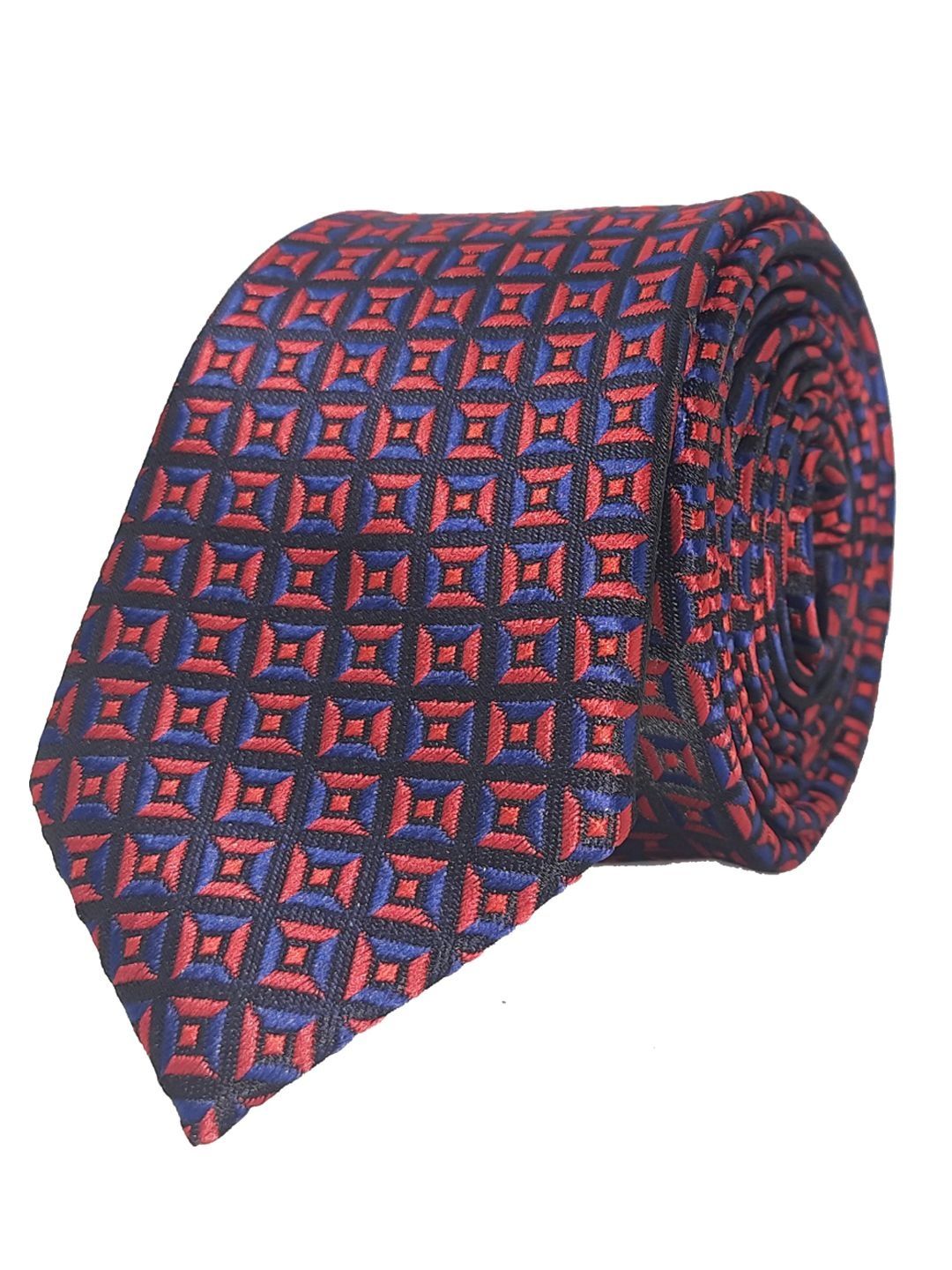 EXOTIQUE Men Woven Design Broad Tie
