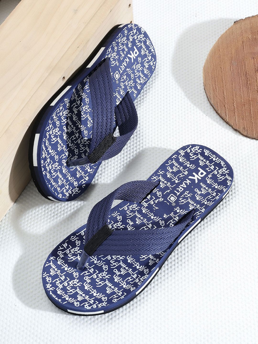 PKKART Men Printed Thong Flip-Flops