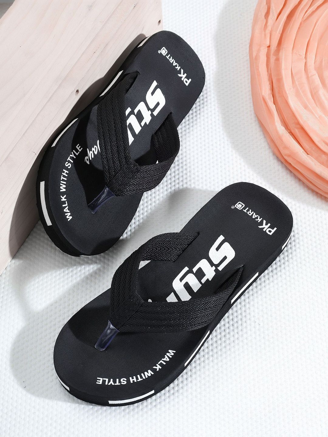 PKKART Men Printed Thong Flip-Flops