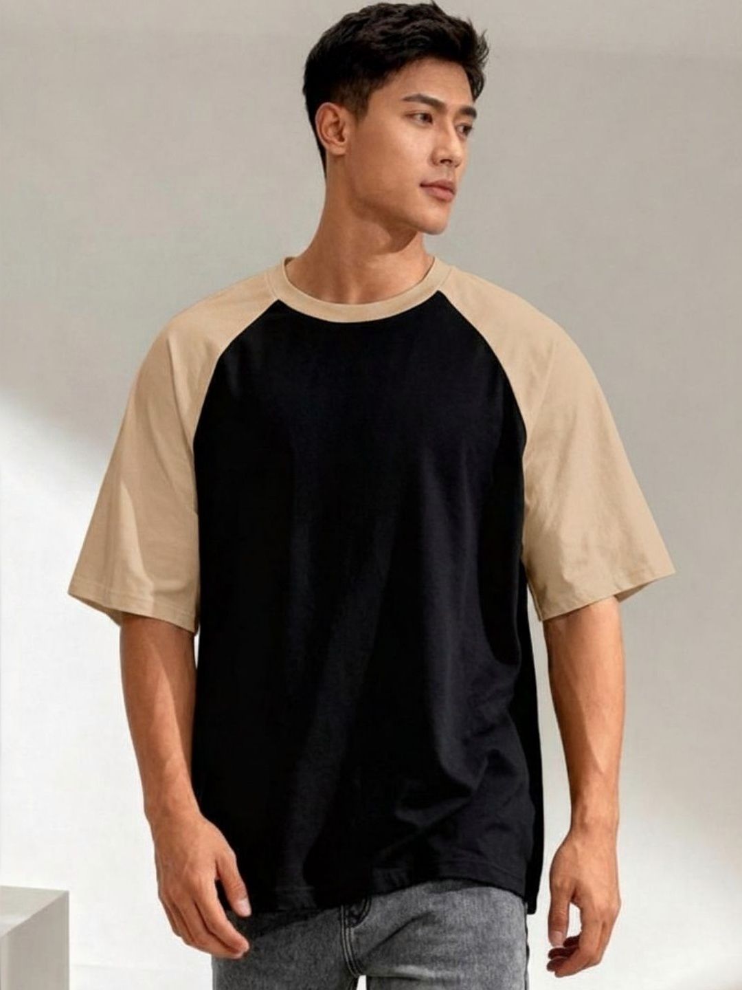 R.Code by The Roadster Life Co. Men Colourblocked T-shirt