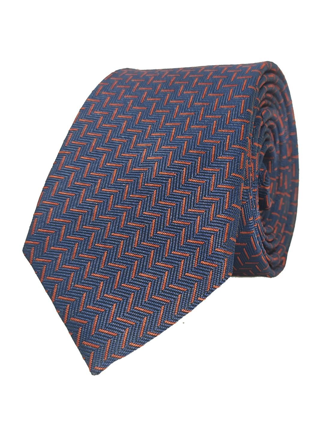 EXOTIQUE Men Woven Design Skinny Tie