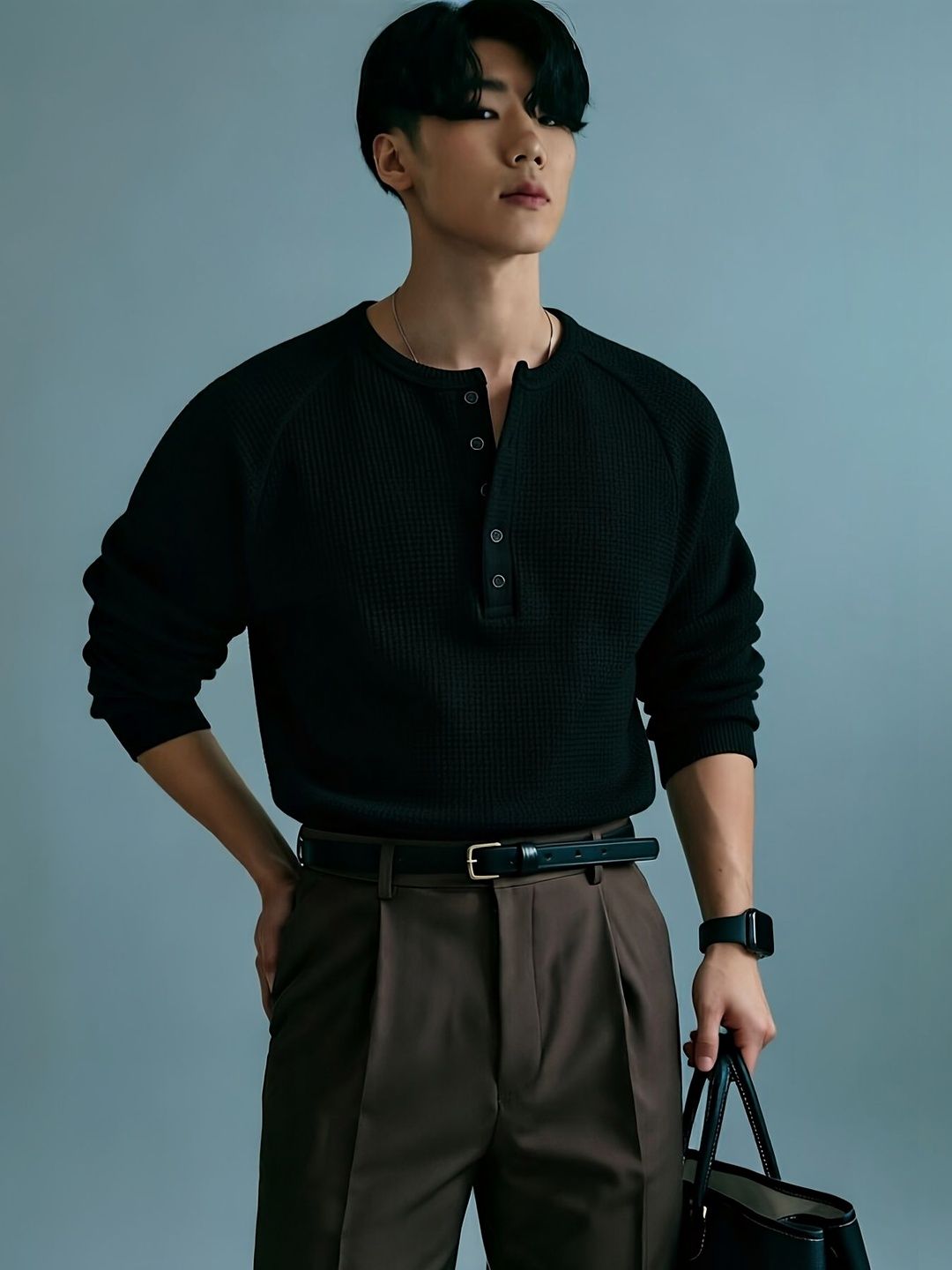 The Modern Soul Men Henley Neck T-shirt